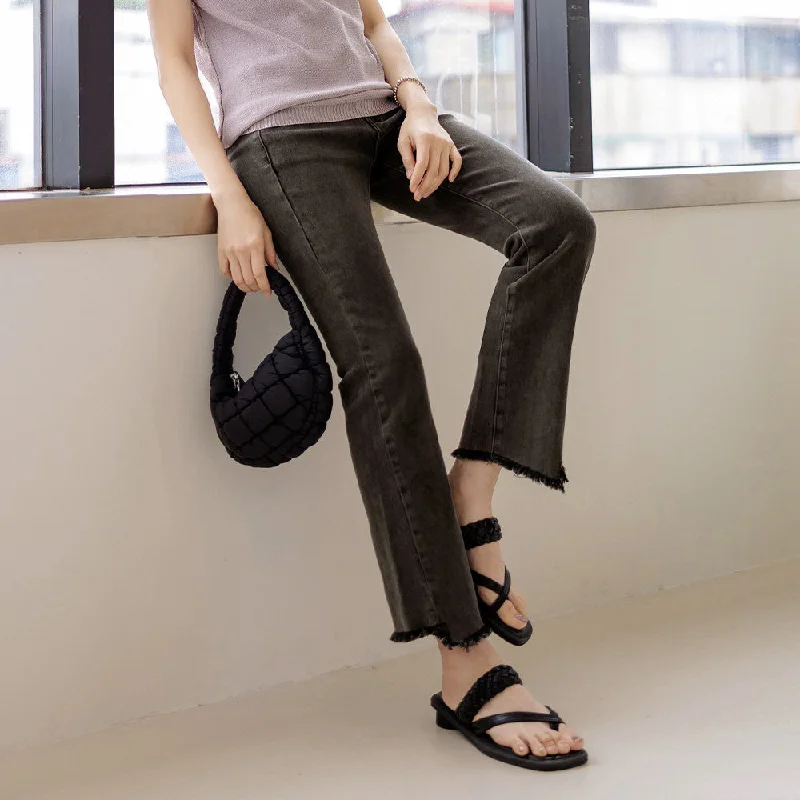 End-of-season sale – men’s clothing essentials up to 60% off!  Casual Washed High Waist Denim Long Straight Pants