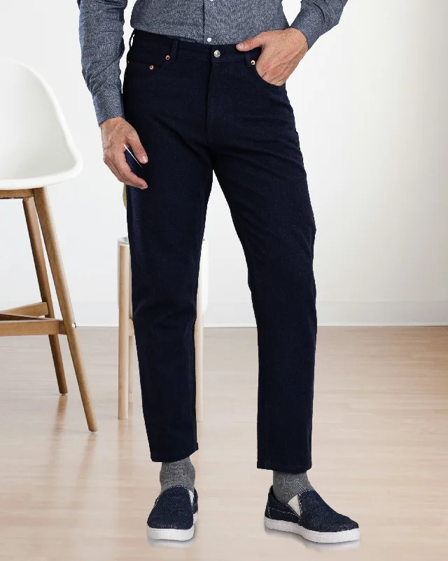 Shop affordable clothing for all occasions –  Navy Wool Jeans