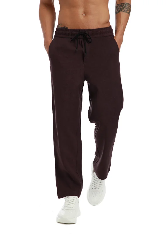 Exclusive discounts on men's fashion – shop today!  Wine Maroon Thin-Corduroy Trousers