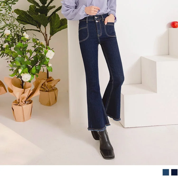 Shop clothing for less – Amazing savings on your favorite styles.  HIGH WAIST POCKET FLARED WASHED LONG PANTS