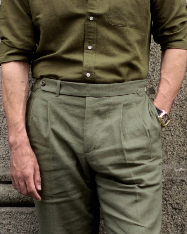 Big discounts  – Shop now for amazing deals.  Linen Fresco Olive Green Dress Pant