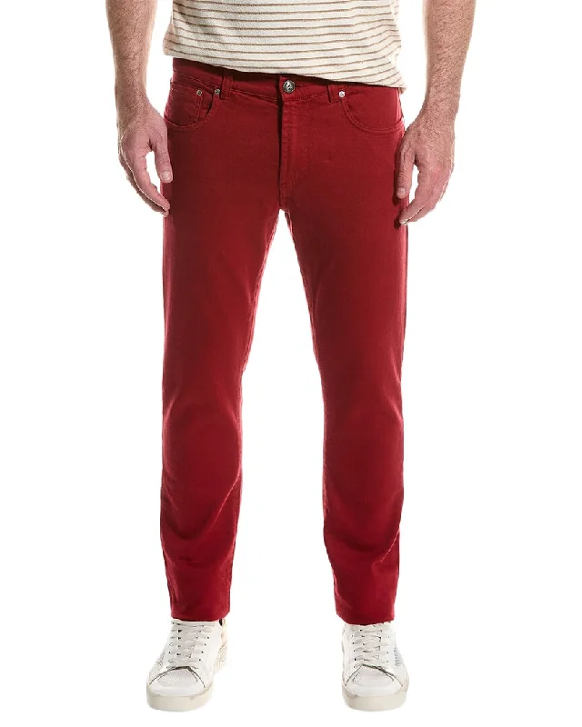 Limited-time promo – up to 70% off on men's essentials.  ISAIA Red Straight Jean