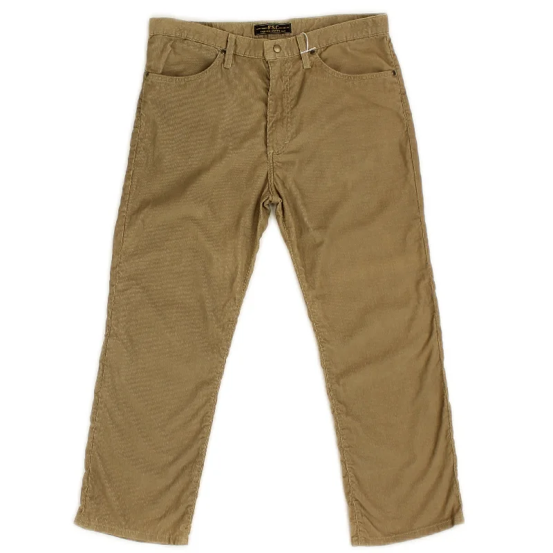 Big discounts on men’s wear – Shop now and save!  Tan Cotton Corduroy Jeans