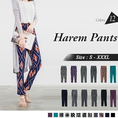 Exclusive online discounts – Shop clothing for every occasion!  PRINTED HAREM LONG TROUSERS