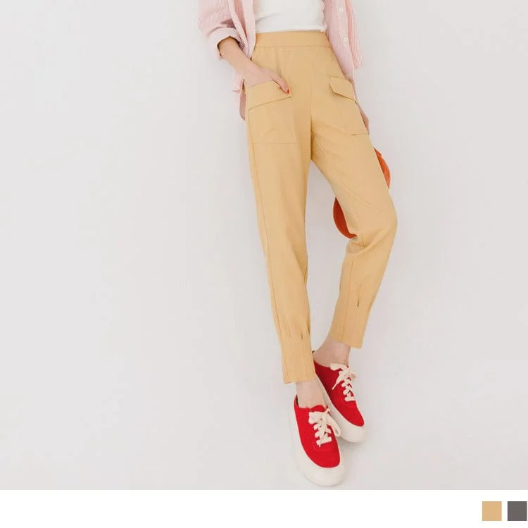 Shop affordable clothing for men  – Up to 60% off!  CASUAL ELASTIC WAIST POCKETS STRAIGHT LONG PANTS