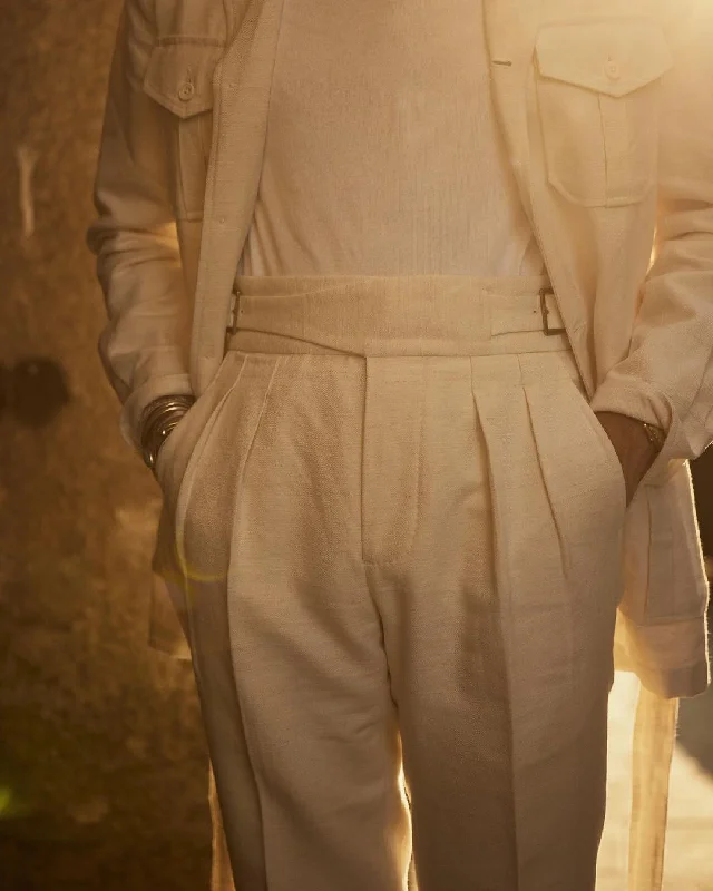 Get fresh fashion for less – Shop trendy clothing at discounted prices. Gurkha Pant in Linen Cotton Canvas Off White Get fresh fashion for less – Shop trendy clothing at discounted prices. Gurkha Pant in Linen Cotton Canvas Off White