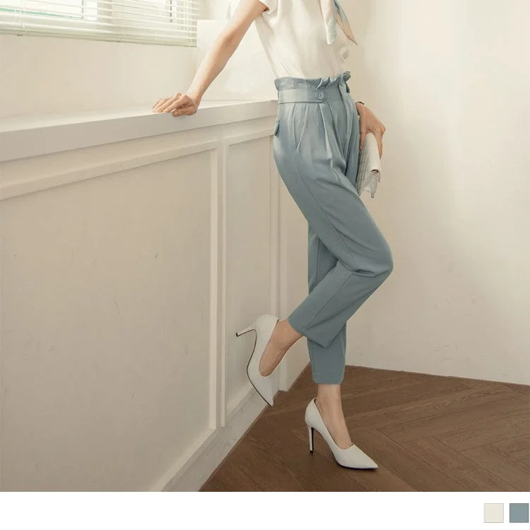 Shop the best clothing sale – Limited-time offer.  ELEGANT HIGH WAIST SUIT STRAIGHT LONG PANTS