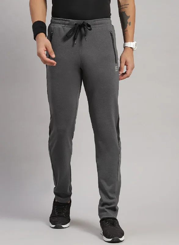 Shop the best clothing brands at amazing prices –   Men Grey Regular Fit Lower