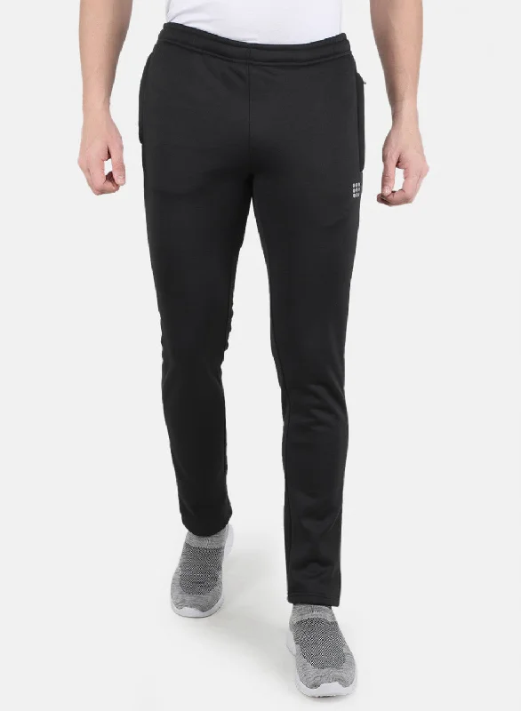 Upgrade your wardrobe with stylish clothing at discounted prices.  Men Black Regular Fit Lower