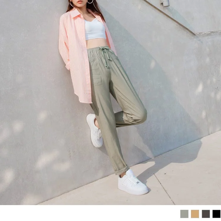 Time to shop! Men’s clothing deals you can’t resist.  ELASTIC WAIST MEDIUM WAIST COTTON HAREM LONG PANTS