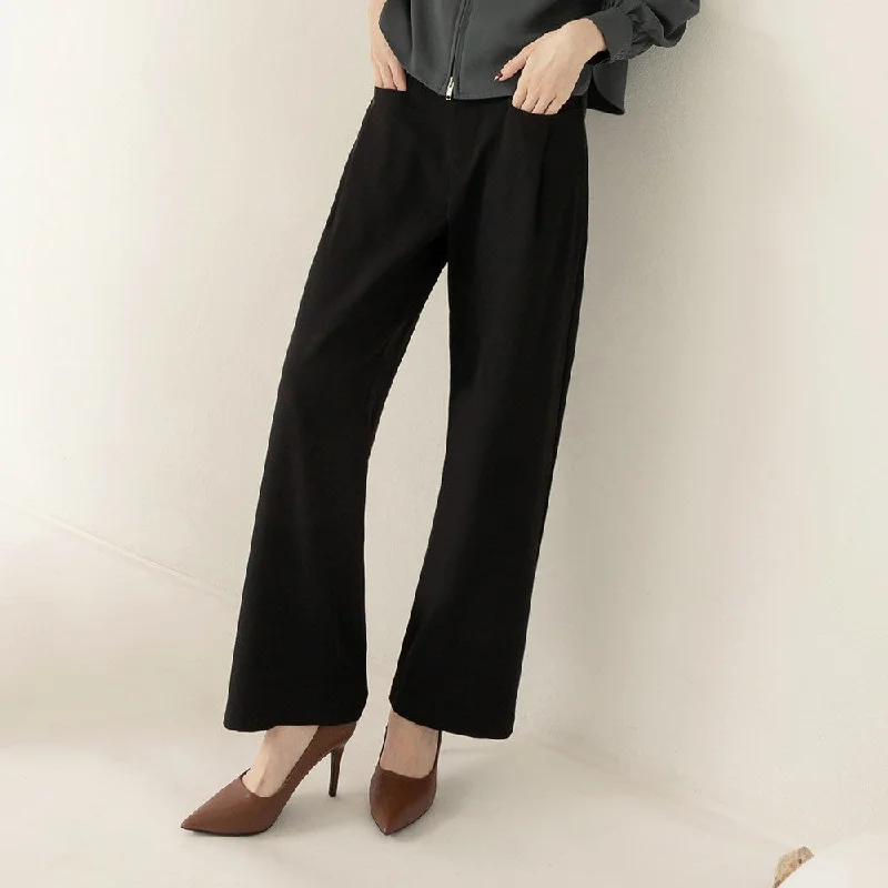 Shop stylish and affordable clothes – Work Basic Long Straight Wide Leg Pants Trousers Shop stylish and affordable clothes – Work Basic Long Straight Wide Leg Pants Trousers
