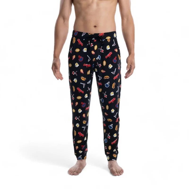 Check out the best prices on men's fashion basics – limited time offer.  Men's Snooze Pants In Football Gamer - Black