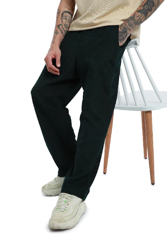 Shop now and enjoy massive savings on stylish clothing for all seasons.  Scarab Green Thin-Corduroy Trousers