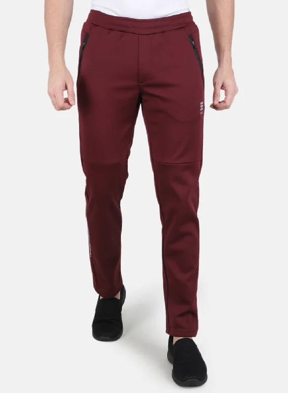 Shop exclusive offers on men’sapparel   Men Maroon Regular Fit Lower