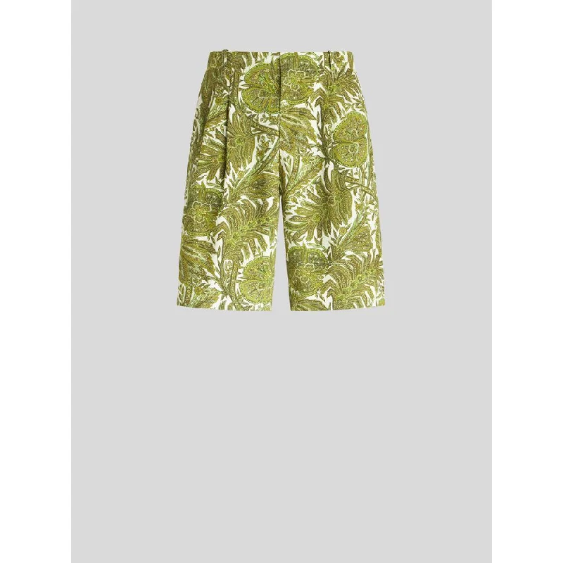 Shop now for fresh styles at discounted prices.  FOLIAGE PATTERN BERMUDAS