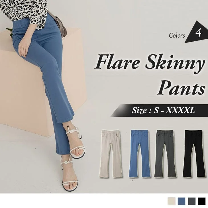 Flash deals on men’s  clothing – Grab yours today!  ELASTIC WAIST FLARE SKINNY PANTS