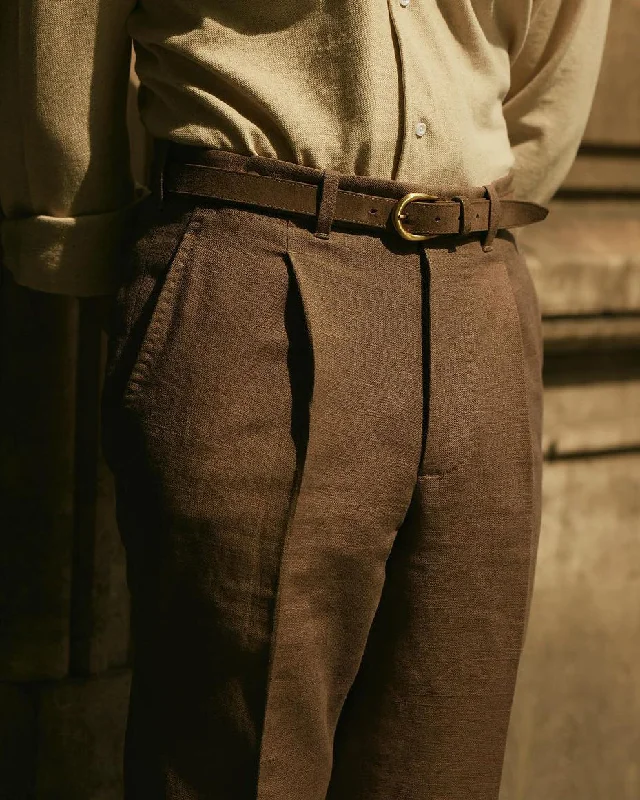 Shop the latest seasonal clothing sale – Big savings on stylish outfits. Pleated Brown Linen Cotton Canvas Pants Shop the latest seasonal clothing sale – Big savings on stylish outfits. Pleated Brown Linen Cotton Canvas Pants