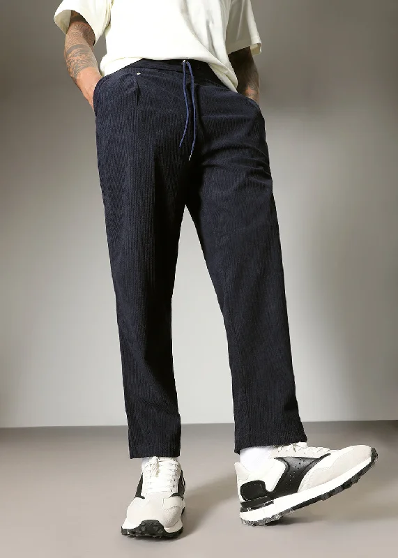 End-of-season clothing sale – Shop now for big savings!  Blue Drawstring Corduroy Pant
