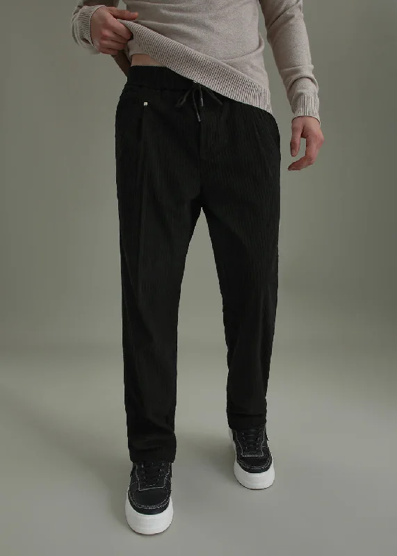 Shop now and enjoy massive savings on stylish clothing for all seasons. Coal Black Drawstring Corduroy Pant Shop now and enjoy massive savings on stylish clothing for all seasons. Coal Black Drawstring Corduroy Pant