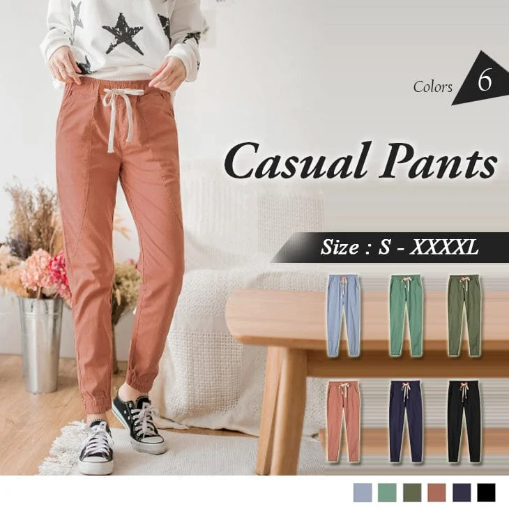 Limited-time promo – up to 70% off on men's essentials.  DRAWSTRING BELT WAIST CASUAL PANTS