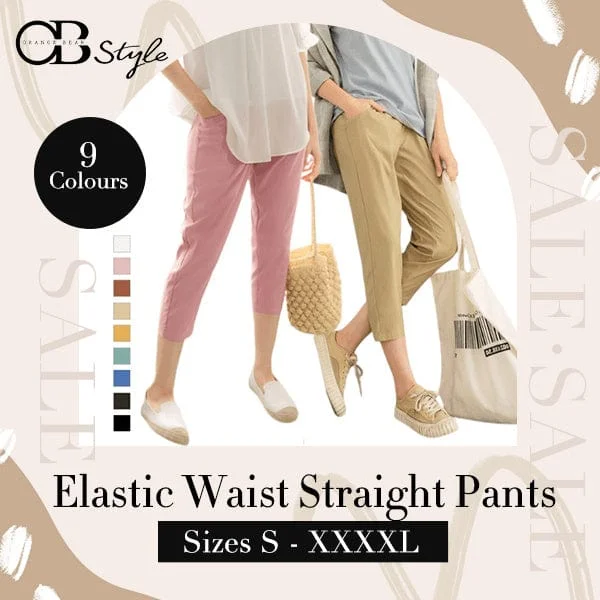 Don’t miss out – huge discounts on men’s trendy styles.  STRAIGHT ELASTIC WAIST PANTS