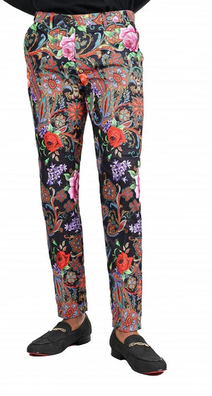 Exclusive discounts on all types of clothing – Shop now! Men's Floral Pants In Black Exclusive discounts on all types of clothing – Shop now! Men's Floral Pants In Black