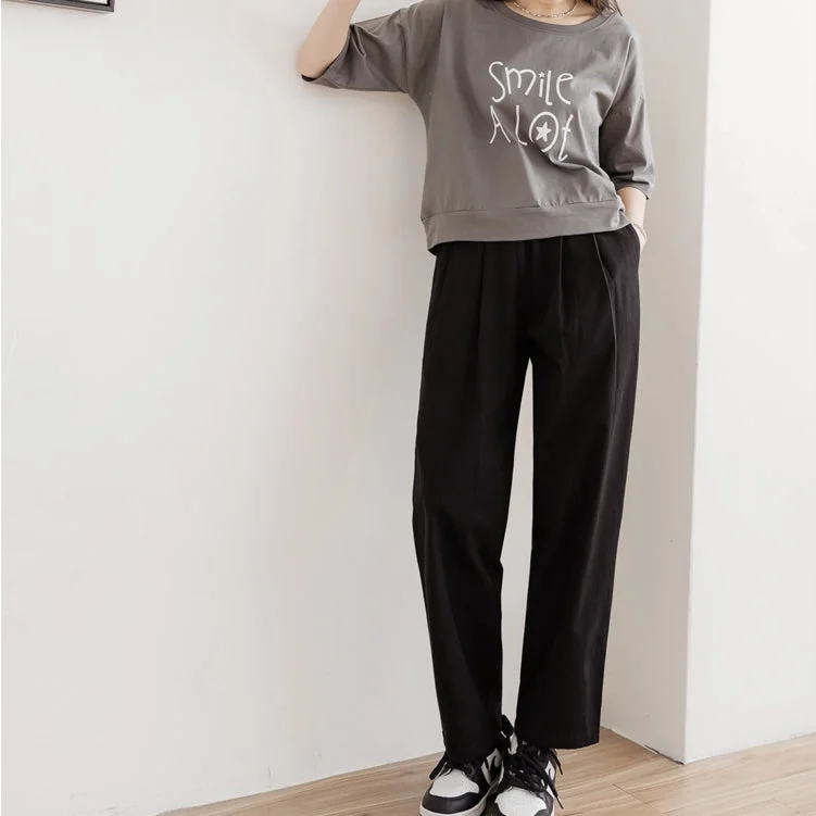 Time to shop! Men’s clothing deals you can’t resist.  Cotton Elastic Waist Straight Leg Harem Pants Trousers