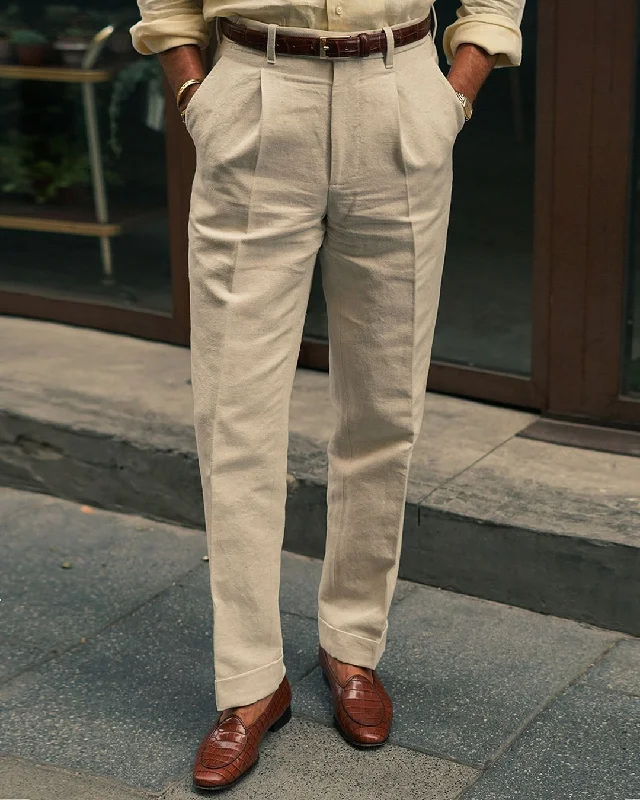Special offers on the latest clothing collections – Don’t miss out! Pleated Linen Vintage Cream Birdseye Pant Special offers on the latest clothing collections – Don’t miss out! Pleated Linen Vintage Cream Birdseye Pant