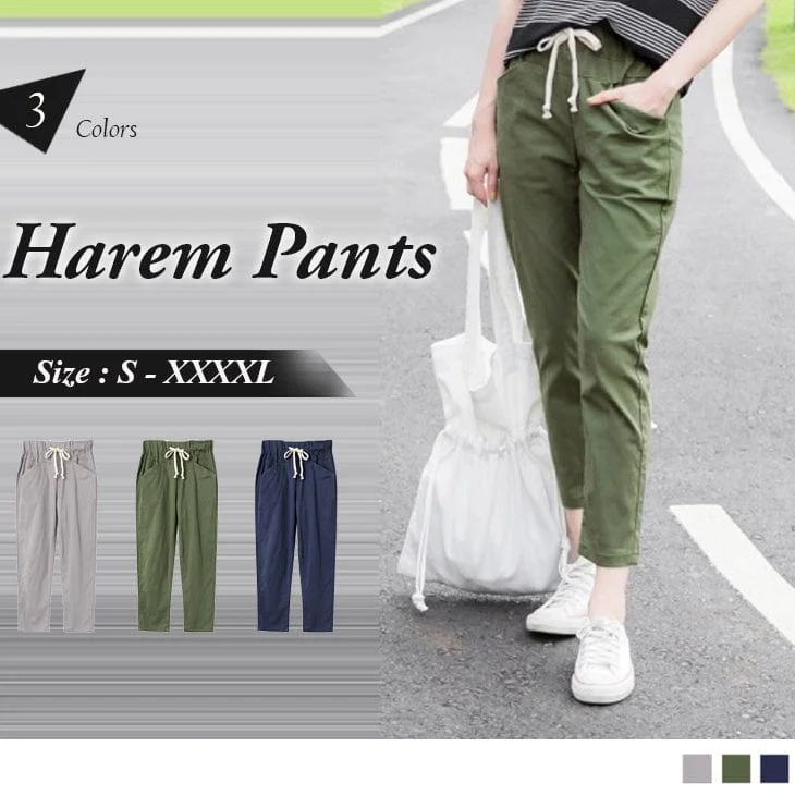 Top-rated clothing on sale – Shop now and get up to 80% off!  DRAWSTRING WAIST CASUAL HAREM PANTS