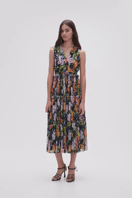 Marlowe Shirred Midi Dress