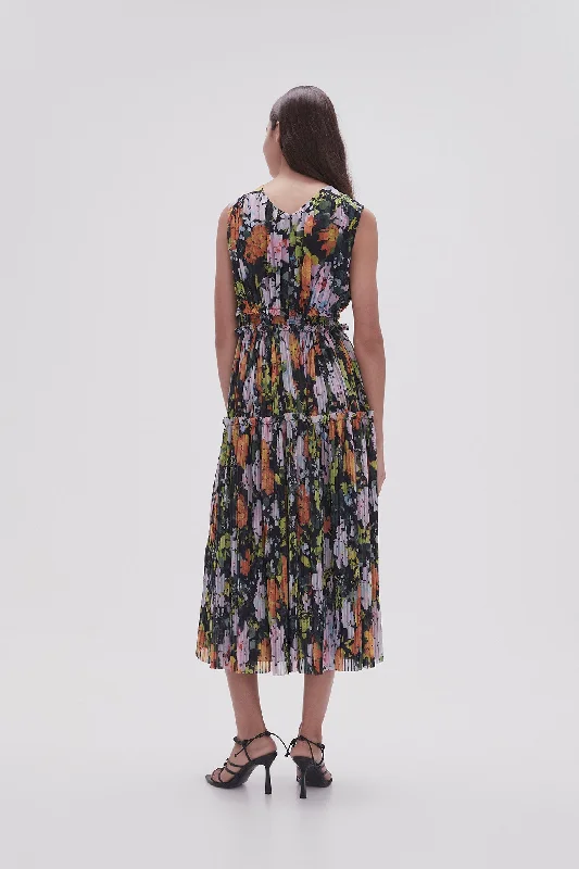 Marlowe Shirred Midi Dress