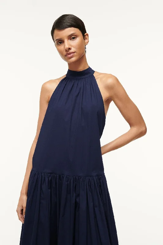 MIDI MARLOWE DRESS | NAVY