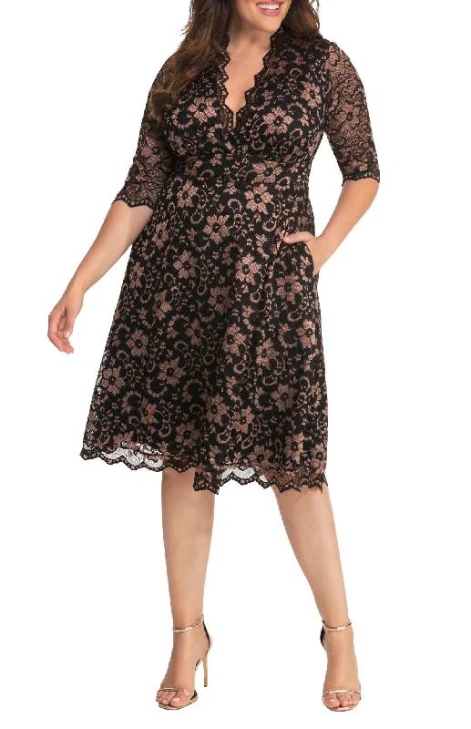 Mon Cherie Lace Dress - Plus