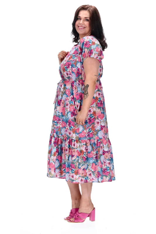 Freya Midi Dress Floral