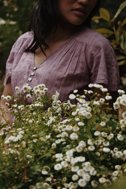 100% RECYCLED COTTON - RU DRESS DUSTY LAVENDER