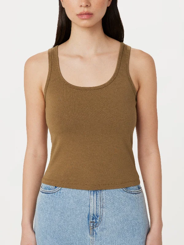 The U-Neck Tank in Sepia