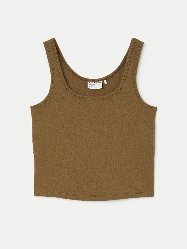 The U-Neck Tank in Sepia