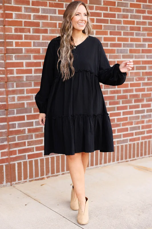 Charming Grace Dress, Black