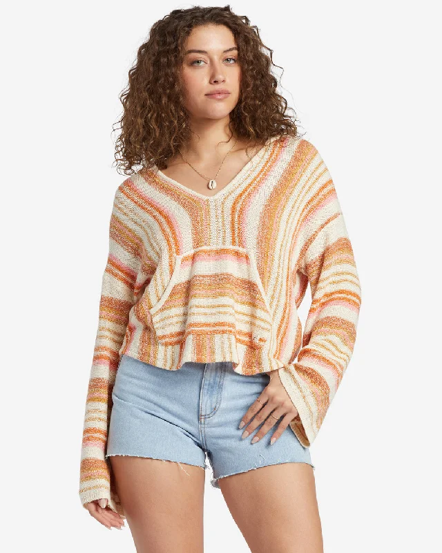 Baja Beach Hooded Sweater - Dried Mango