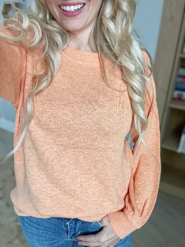 The Bailey Sweater in Apricot