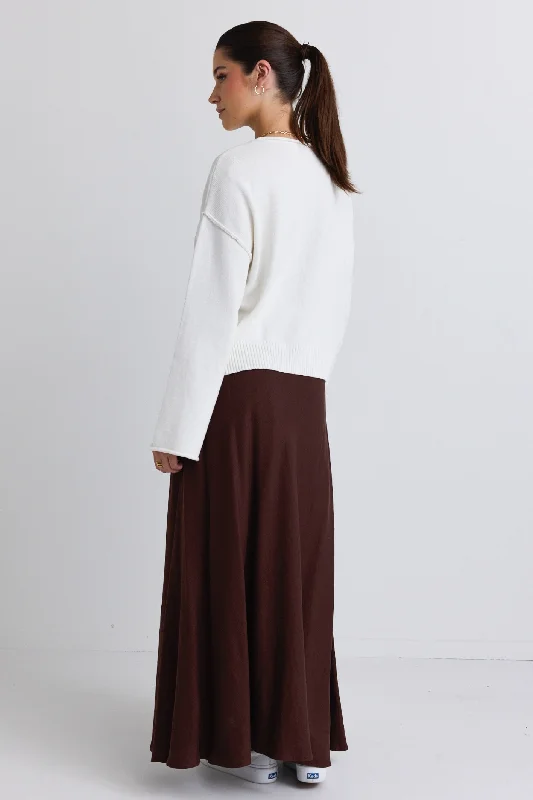 Daytime Ivory LS Cotton Jumper