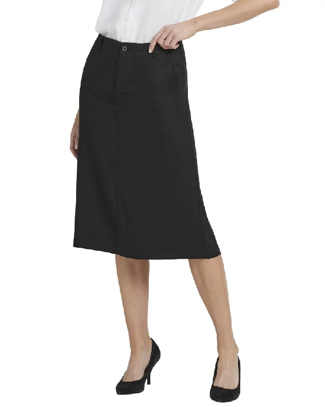 NYDJ Marilyn Linen-Blend A-Line Skirt