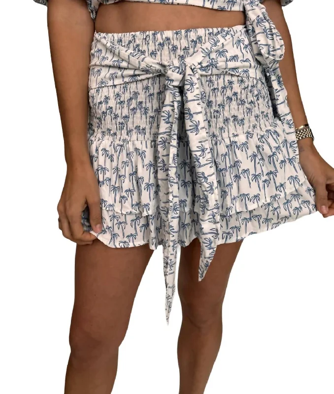 Palmerita Mini Skirt In Blue