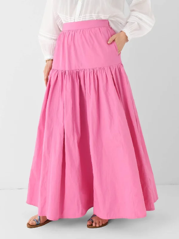 Pop Maxi Skirt In Pink