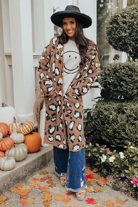 Snow Kissed Cutie Leopard Cardigan