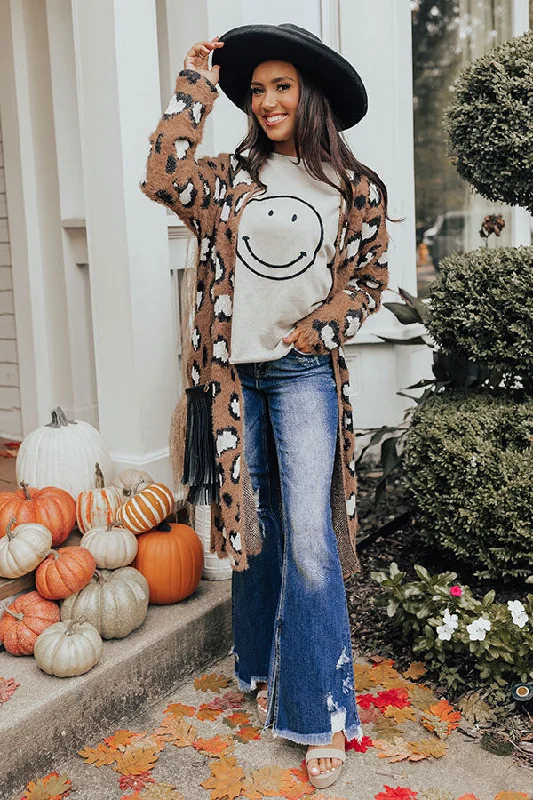 Snow Kissed Cutie Leopard Cardigan