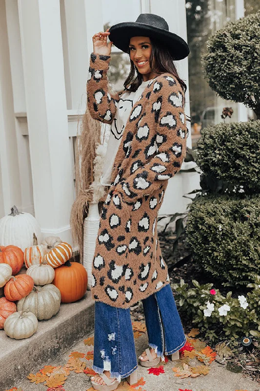 Snow Kissed Cutie Leopard Cardigan