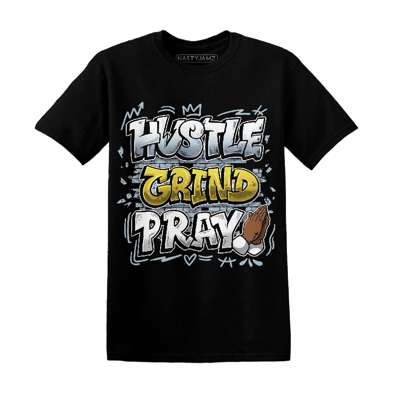 NastyJamz Blue Grey 13s T Shirt Match Hustle Grind Pray