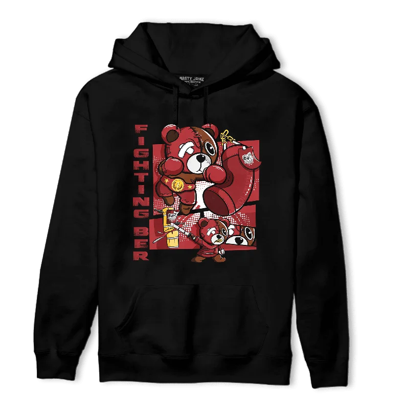 NastyJamz Cherry 12s Hoodie Match BER Fighting Boxing