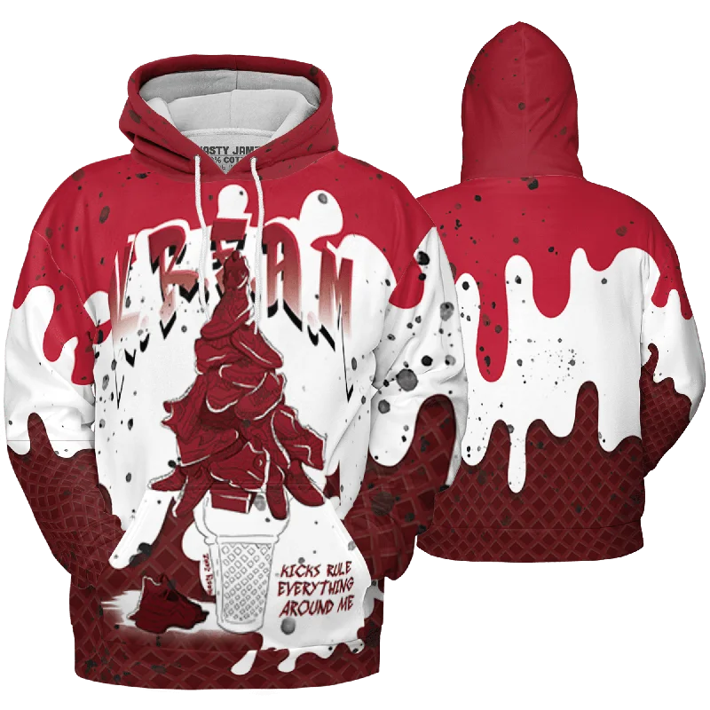 NastyJamz Cherry 12s Hoodie Match KREAM 3D All-Over Print Waffle Cone